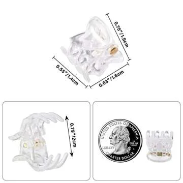 YOHAMA 36 PCS Clear Mini Hair Claw Clips - Durable & Stylish for All Ages