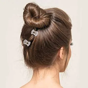 YOHAMA 36 PCS Clear Mini Hair Claw Clips For All Ages