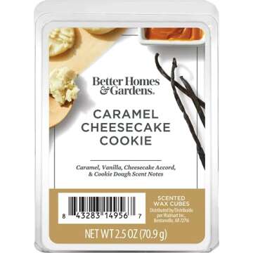 Better Homes and Gardens Scented Wax Cubes 2.5oz 2-Pack (Caramel Cheesecake Cookie)