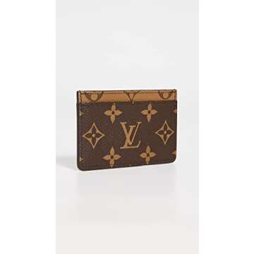Louis Vuitton Women's Pre-Loved Card Holder, Reverse Monog, Brown, One Size