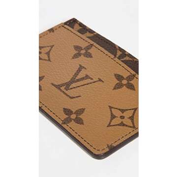Louis Vuitton Women's Pre-Loved Card Holder, Reverse Monog, Brown, One Size