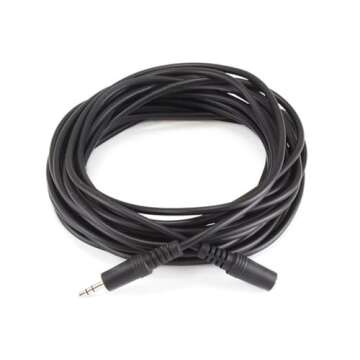 iMBAPrice® 25 Feet 3.5mm Male to Female Stereo Audio Cable for Phones, Headphones, Speakers, Tablets, PCs, MP3 Players and More