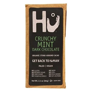 Hu Kitchen Crunchy Mint Dark Chocolate Bars - 2.1 OZ