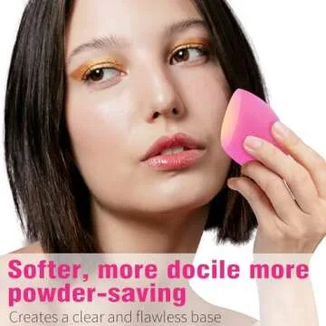 Foonbe 3Pcs Soft Makeup Sponges Set for Liquid Foundation, Cream, and Powder, Latex Free Blender Beauty Sponge, Durable Foundation Puff, Dry & Wet Use Make up Sponges for Face, Beauty Gift Set