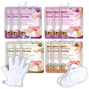 Hydrating & Moisturizing Gloves & Socks Masks Combo 12pk