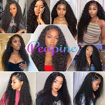 13x4 Lace Front Wigs Human Hair with Baby Hair Pre Plucked Curly Lace Frontal Wig Brazilian Virgin Human Hair Wigs for Black Women 150% Density Natural Color (20 inch)