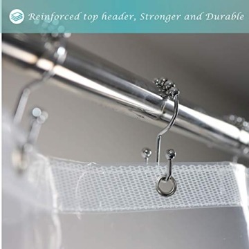 Durable 60x72 Shower Curtain Liner with 6 Magnets