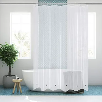 Durable 60x72 Shower Curtain Liner with 6 Magnets
