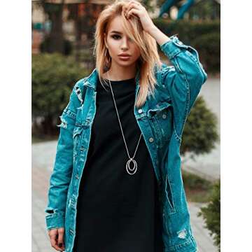 Hicarer 12-Piece Long Pendant Necklaces for Versatile Style