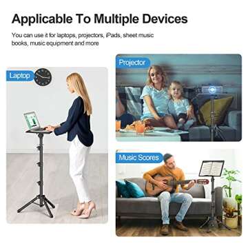 Facilife Projector Stand - Adjustable Height Tripod for Projectors