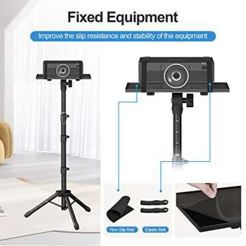 Facilife Projector Stand - Adjustable Height Tripod for Projectors