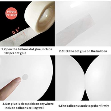 JOYYPOP Rainbow Party Decorations with White Balloon Garland and Rainbow Crepe Paper Streamers for Rainbow Baby Shower Rainbow Birthday Party