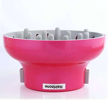 Hairizone Universal Hair Diffuser Adaptable for Blow Dryers with D-1.7-Inch to 2.6-Inch for Curly or Wavy Hair, Roseo