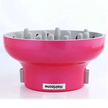 Hairizone Universal Hair Diffuser Adaptable for Blow Dryers with D-1.7-Inch to 2.6-Inch for Curly or Wavy Hair, Roseo