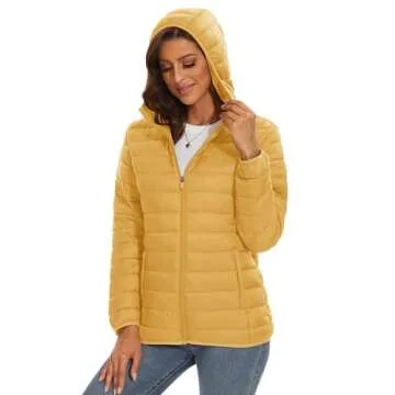 MAGCOMSEN Lightweight Women's Hooded Puffer Jacket