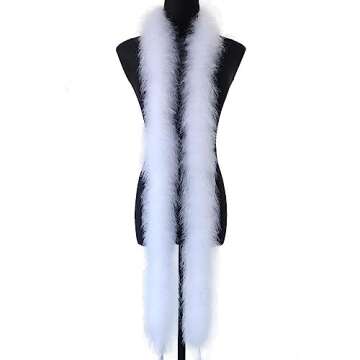 Fluffy 6 Feet Marabou Feather Boa – Crafting, Party, and Wedding Decor