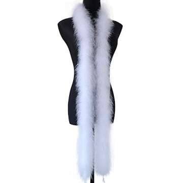 Fluffy Marabou Feather Boa - Perfect for Crafts and Decorations