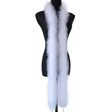 Fluffy Marabou Feather Boa - Perfect for Crafts and Decorations