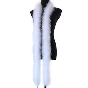 Fluffy Marabou Feather Boa - Perfect for Crafts and Decorations