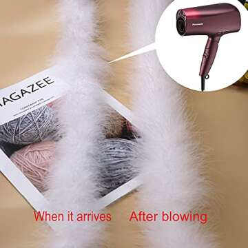 Fluffy Marabou Feather Boa - Perfect for Crafts and Decorations