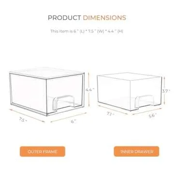 Laundry Room Organization Storage Drawer with Labels, Dryer Sheet Holder, Laundry Pod Containers, Laundry Detergent Dispenser, Clear Stackable Drawers for Laundry Room Organizing Decor (2 pack)