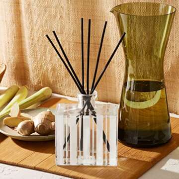 NEST Fragrances Reed Diffuser- Lemongrass & Ginger , 5.9 fl oz - NEST08-LG