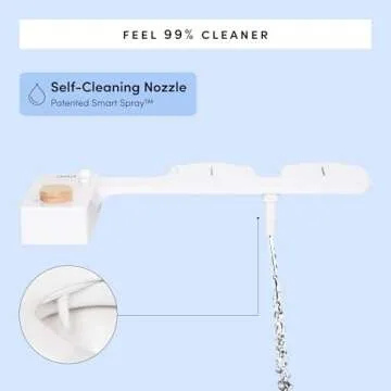 TUSHY Classic 3.0 Bidet Seat Non-Electric Self-Cleaning