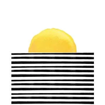 Abstract Yellow, Black & White Wall Art Print - Modern Decor