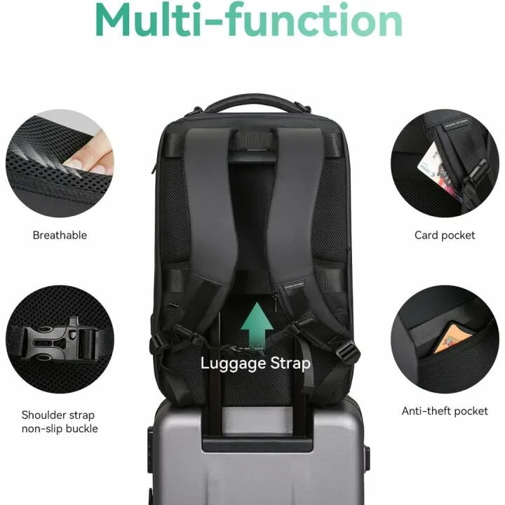 MARK RYDEN Waterproof Business Laptop Backpack - USB