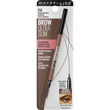 Maybelline Brow Ultra Slim Defining Eyebrow Makeup Mechanical Pencil With 1.55 MM Tip And Blending S...