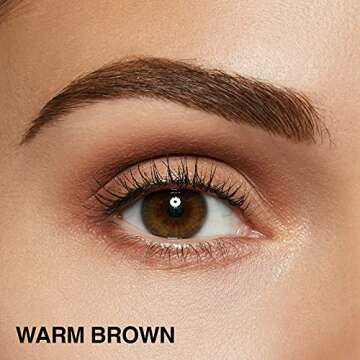 Maybelline Brow Ultra Slim Defining Eyebrow Makeup Mechanical Pencil With 1.55 MM Tip And Blending Spoolie For Precisely Defined Eyebrows, Warm Brown, 0.003 oz.