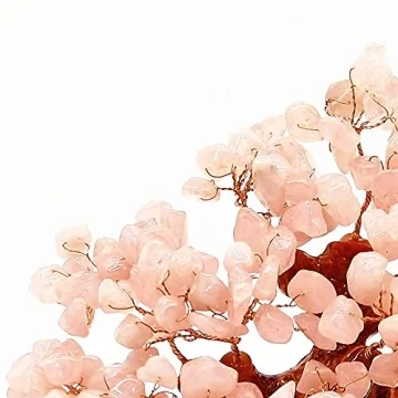 Quartz Crystal Money Tree for Wealth and Luck Decoration