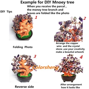 Quartz Crystal Money Tree for Wealth and Luck Decoration