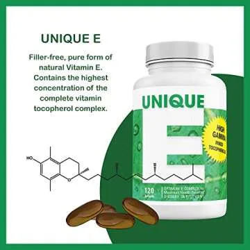 UNIQUE E by A.C. Grace Company - 120 Mixed Tocopherols, Supports Health and Aging, All-Natural Vitam...