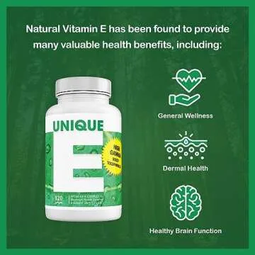 UNIQUE E A.C. Grace Company 120 Natural Vitamin E Soft Gels