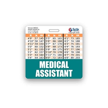 Medical Assistant Badge Buddy with Conversion Charts in Teal