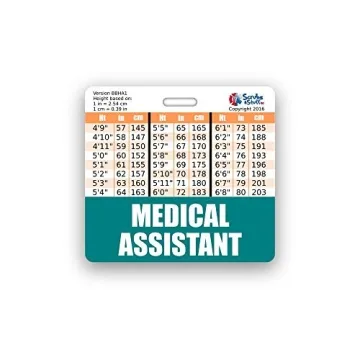 Medical Assistant Badge Buddy with Conversion Charts in Teal