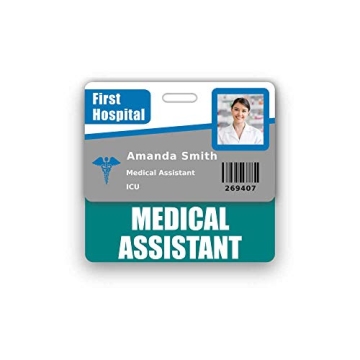 Medical Assistant Badge Buddy with Conversion Charts in Teal