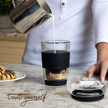 Tupkee 8oz Double Wall Glass Travel Mug - Eco-Friendly Design