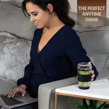 Tupkee 8oz Double Wall Glass Travel Mug - Eco-Friendly Design