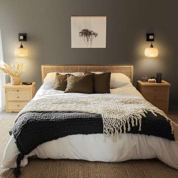 Glitnous Boho Charging Wall Sconces Set for Home Decor