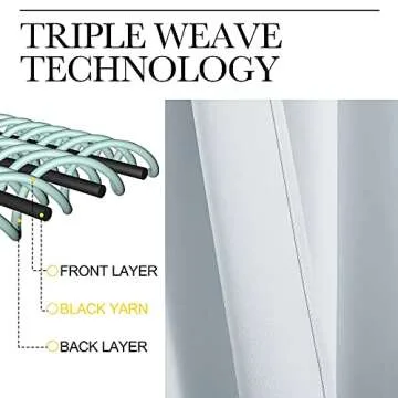 NICETOWN Living Room Curtain Panels - (Cloud Grey Color) W52 x L108, 2 PCs, Back Tab/Rod Pocket Room Darkening Window Treatment Draperies