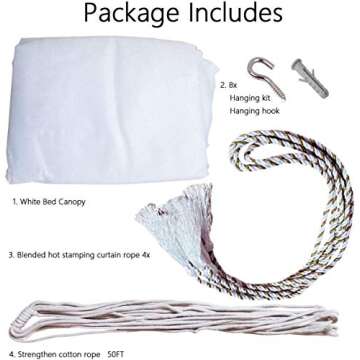 Elegant Mosquito Net Canopy, Premium Bed Protection