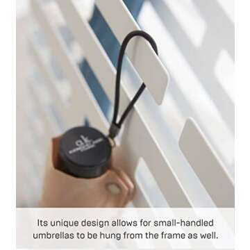 Yamazaki Home Umbrella Stand - Storage for Umbrellas & Walking Canes Steel One Size hite