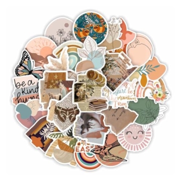 100pcs Vintage Waterproof Vinyl Boho Stickers for Personalization