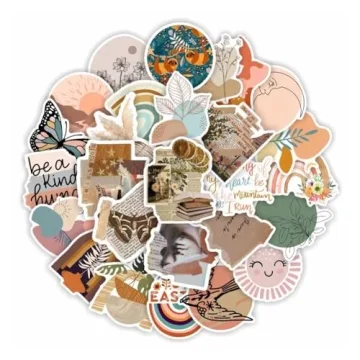 100pcs Vintage Waterproof Vinyl Boho Stickers for Personalization