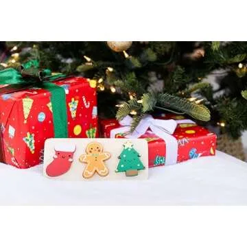 Pearhead 3 Piece Wooden Holiday Puzzle, Kids Christmas Puzzle, Holiday Puzzle Stocking Stuffer, Christmas Toys for Children, Holiday Toy Ideas, 3 Piece Set