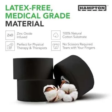 Hampton Adams Athletic Sports Tape 3-Pack | Strong Easy Tear