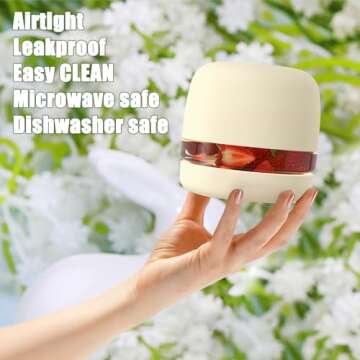 Tronco 24 oz Glass Lunch Bowl Container - Eco-Friendly, Leak & Spill Proof Food Storage