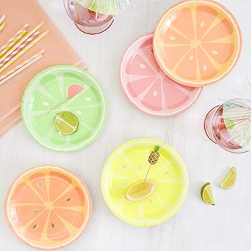 Meri Meri 168490 Medium Multi-Colored Plates